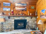 Mammoth Rental Snowflower 13- Woodburning Fireplace 